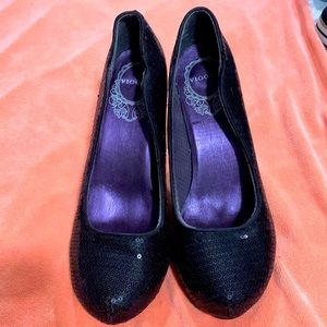Sequin Heals worn once